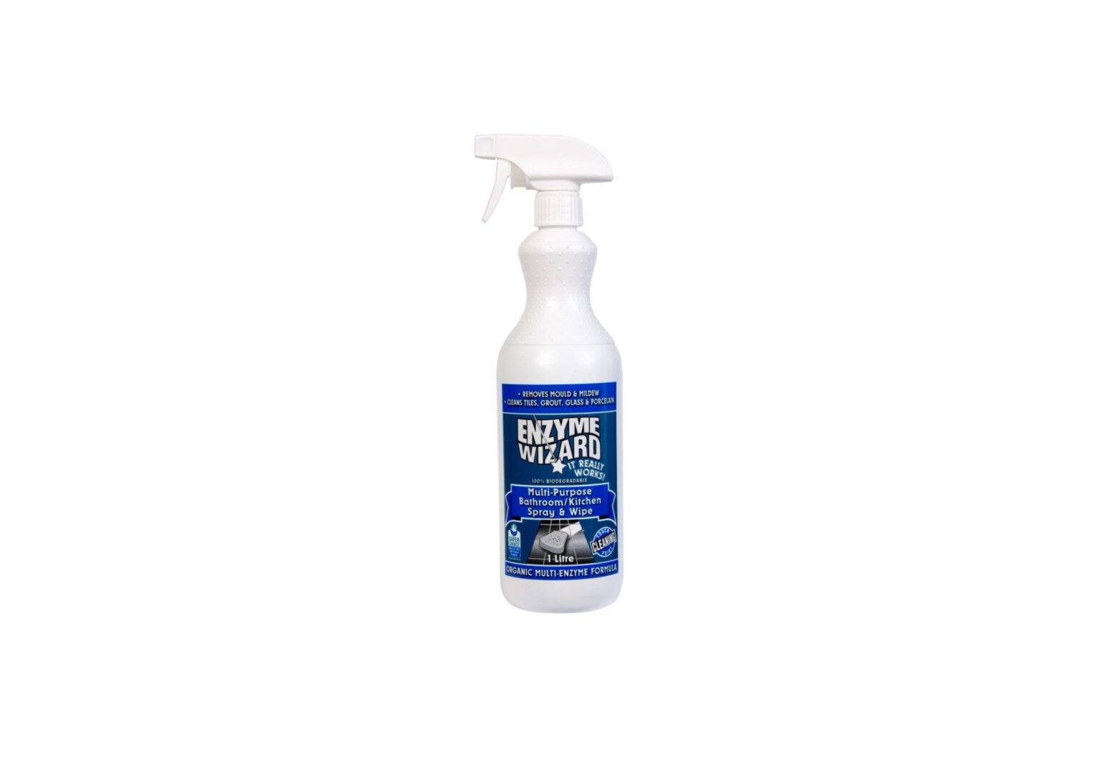 Enzyme Wizard Multi Purpose Bathroom - Kitchen Spray and Wipe Cleaner ...