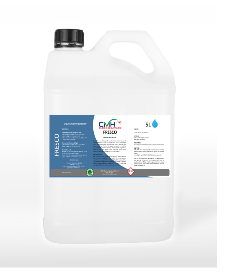 Fresco Liquid Laundry Washing Machine Detergent CMH Cleaning Supplies