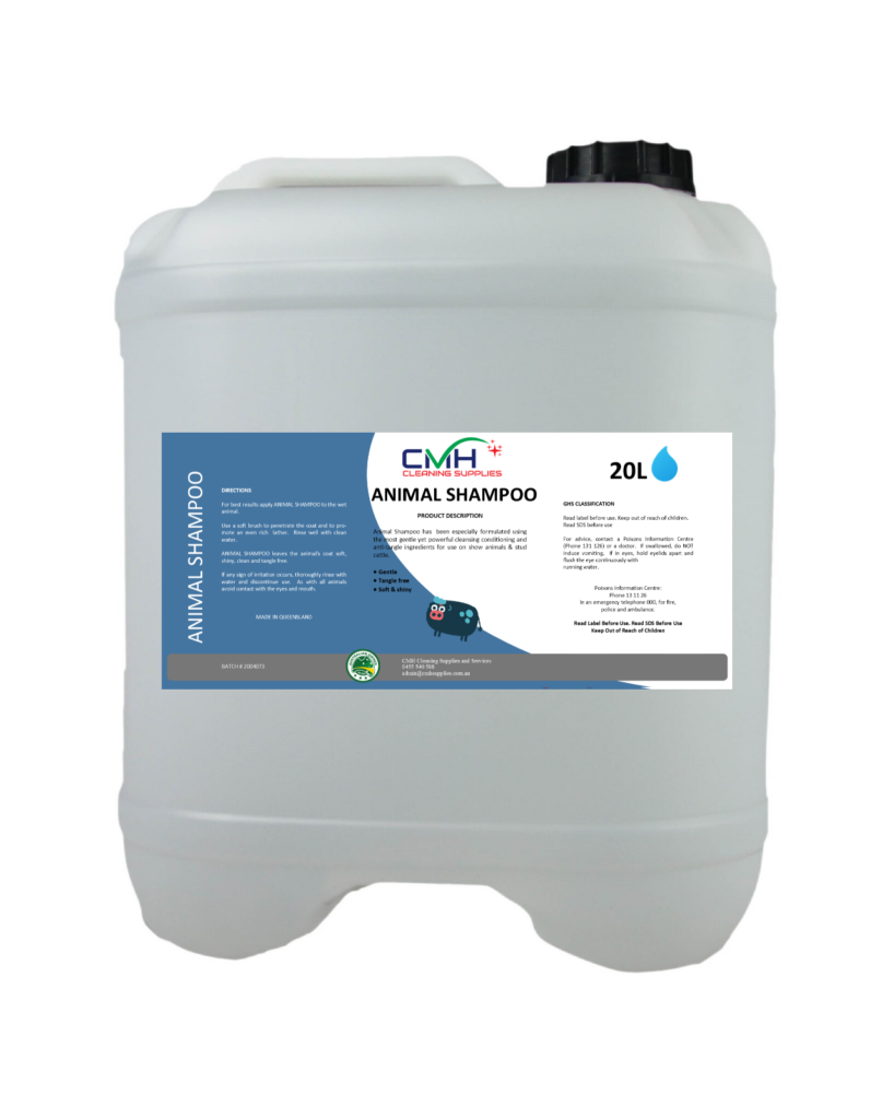 Animal Shampoo Show Cattle Horse Dog Shampoo CMH Cleaning